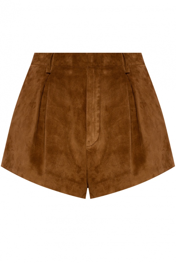 Saint Laurent Leather shorts